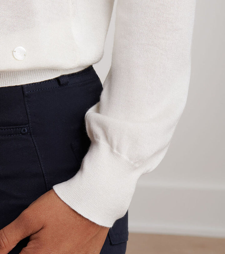 Peter Millar Women's Corinne Collared Sweater - IVORY