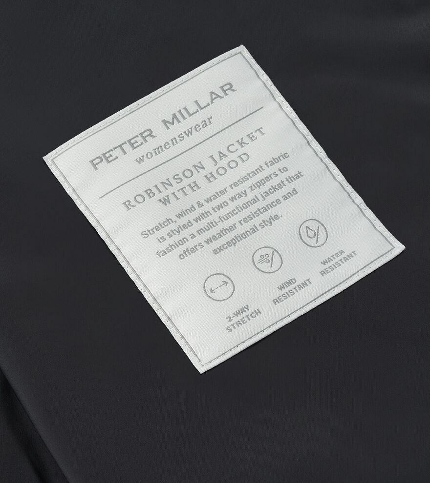 Peter Millar Women's Robinson Insulated Jacket With Hood - BLACK