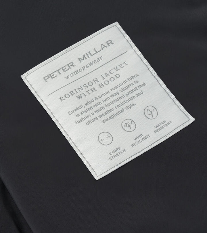 Peter Millar Women's Robinson Insulated Jacket With Hood - BLACK