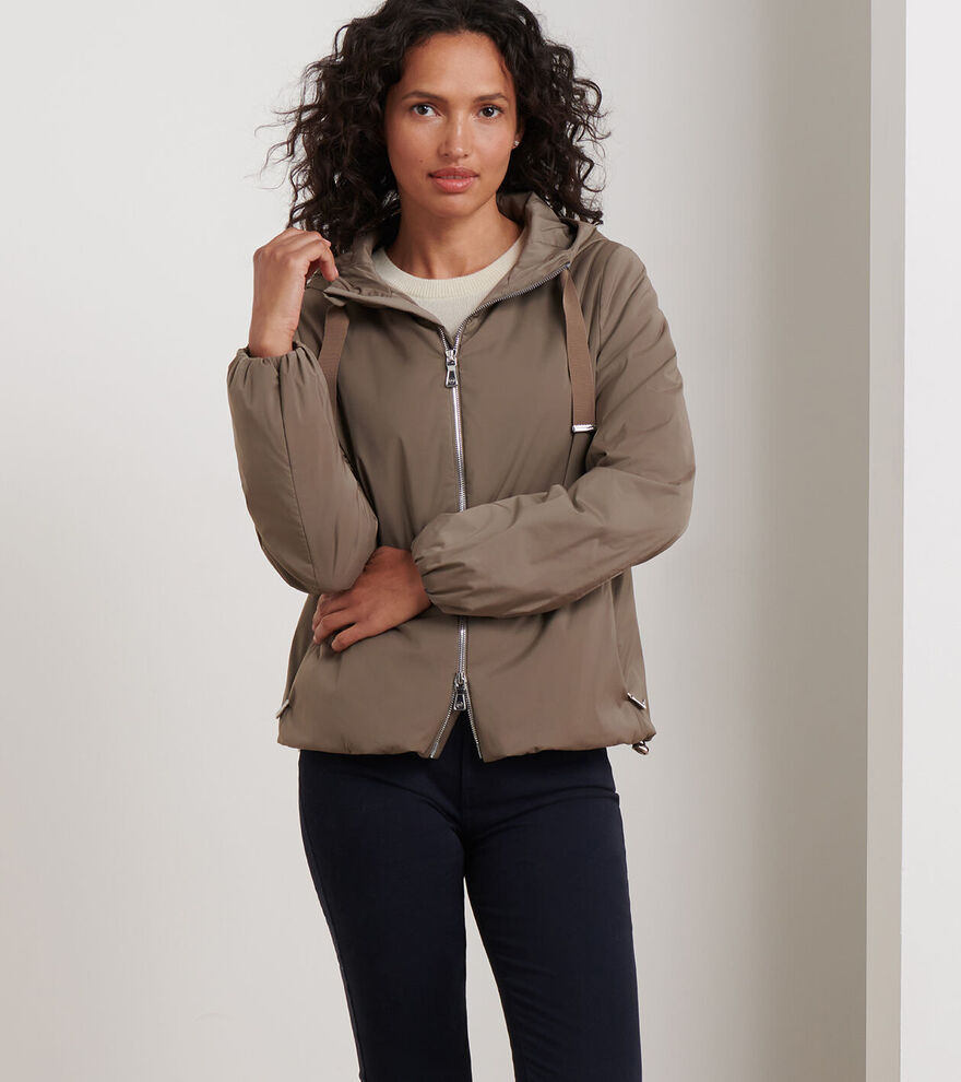 Peter Millar Women's Robinson Insulated Jacket With Hood - FALLEN LEAF