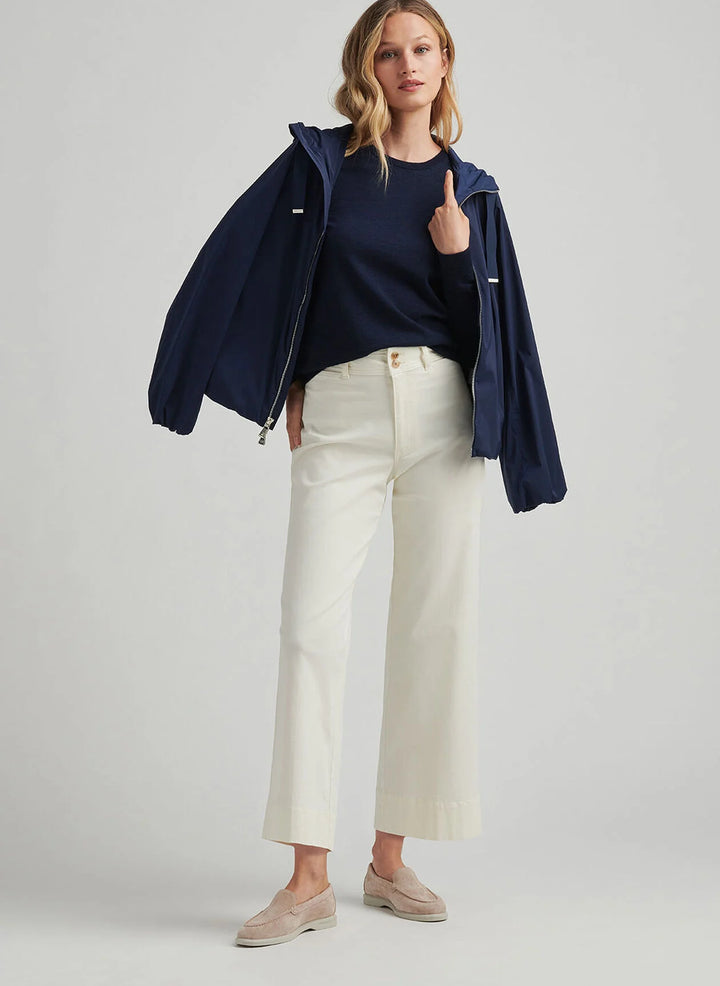 Peter Millar Karlie Stretch Sateen Wide Leg Pant - Ivory