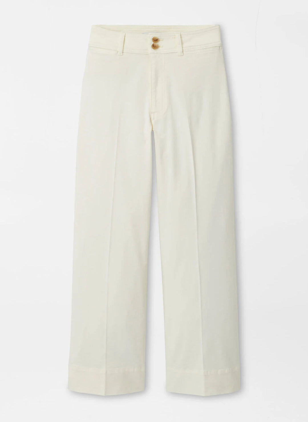Peter Millar Karlie Stretch Sateen Wide Leg Pant - Ivory