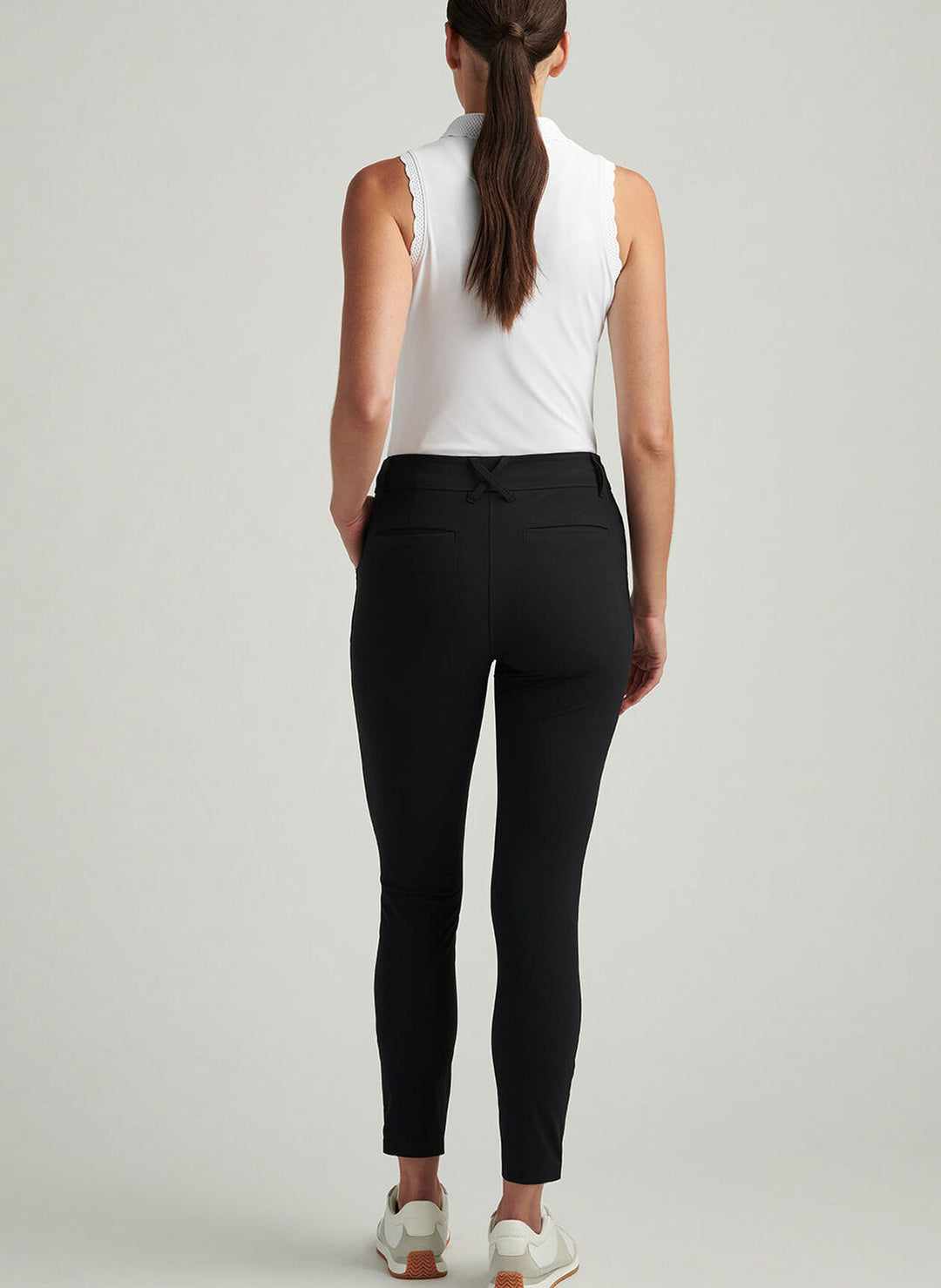 Peter Millar Womens Bingham High Stretch Ankle Pant - Black