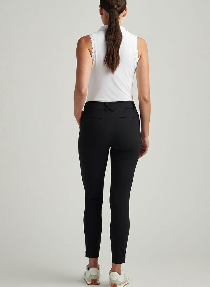 Peter Millar Womens Bingham High Stretch Ankle Pant - Black