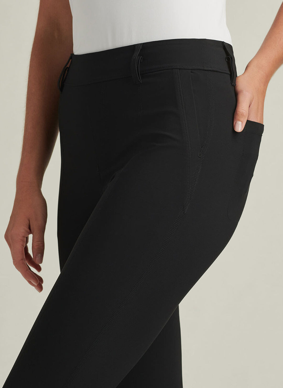Peter Millar Womens Bingham High Stretch Ankle Pant - Black