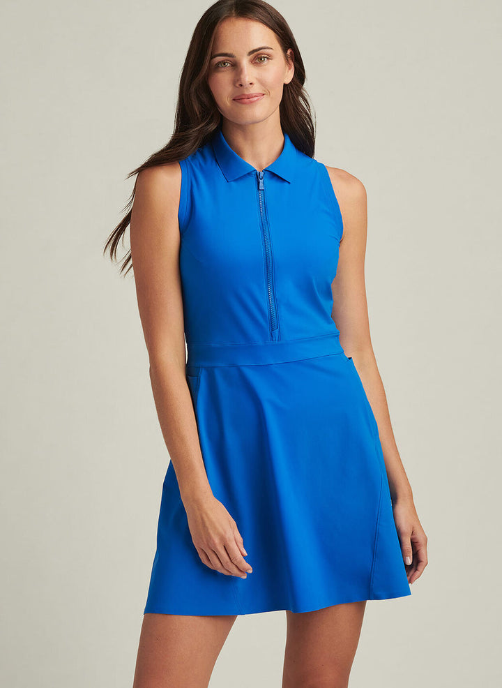 Peter Millar Womens Bingham Sleeveless Sport Dress - Sapphire