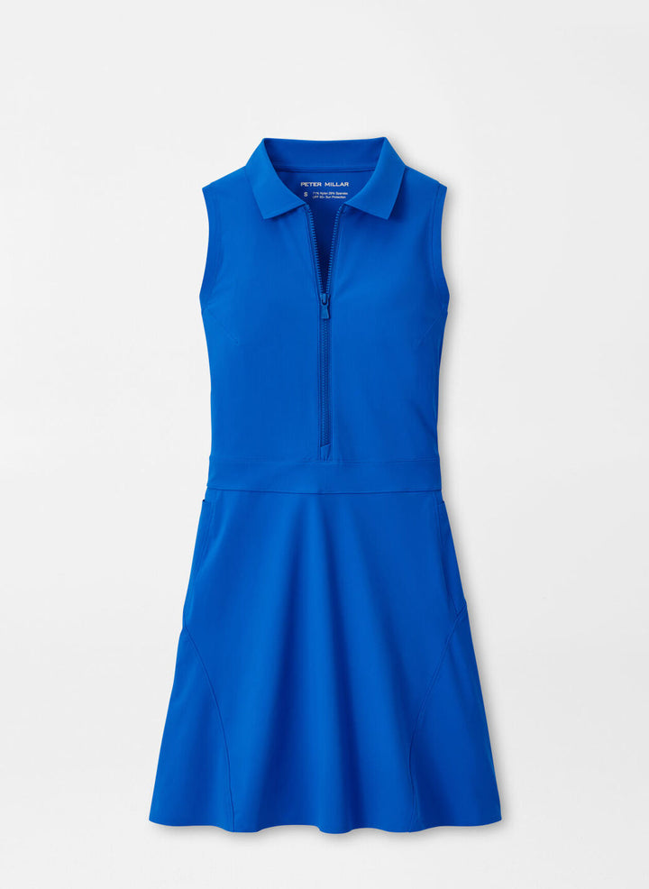 Peter Millar Womens Bingham Sleeveless Sport Dress - Sapphire
