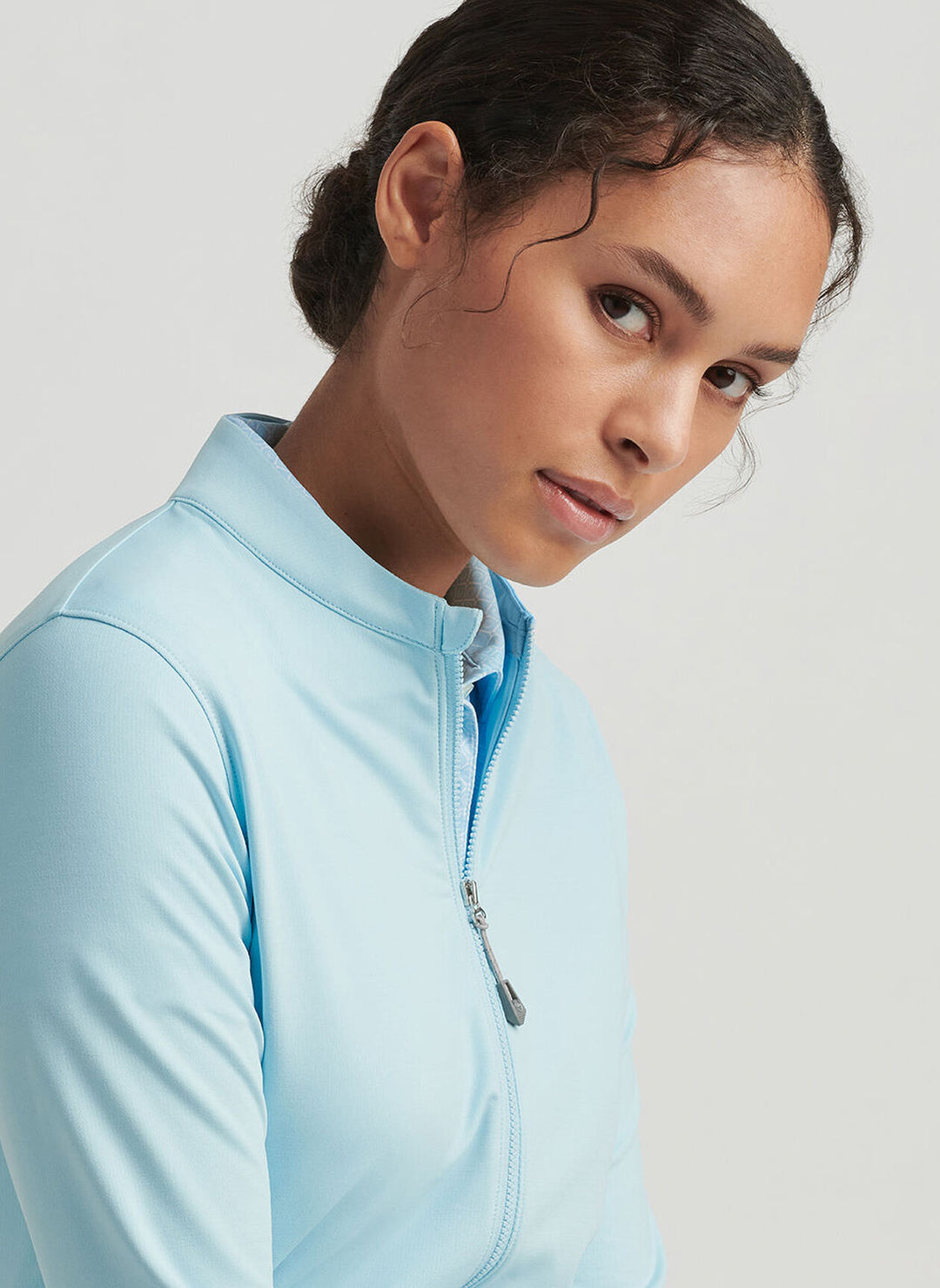 Peter Millar Womens Katy Full-Zip Layer - Skylight