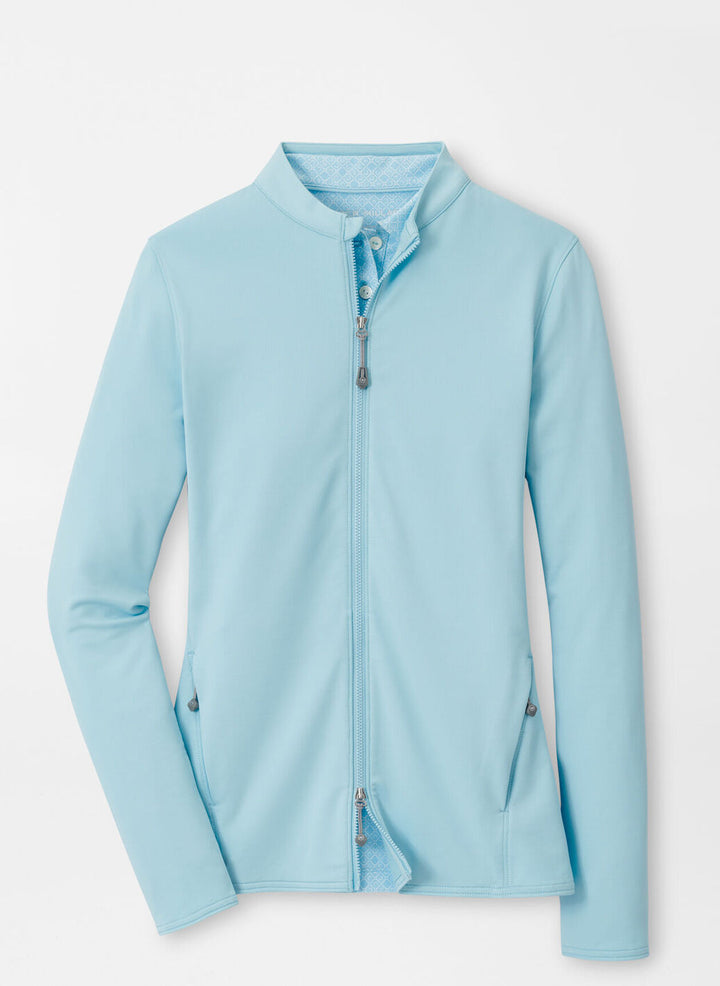 Peter Millar Womens Katy Full-Zip Layer - Skylight