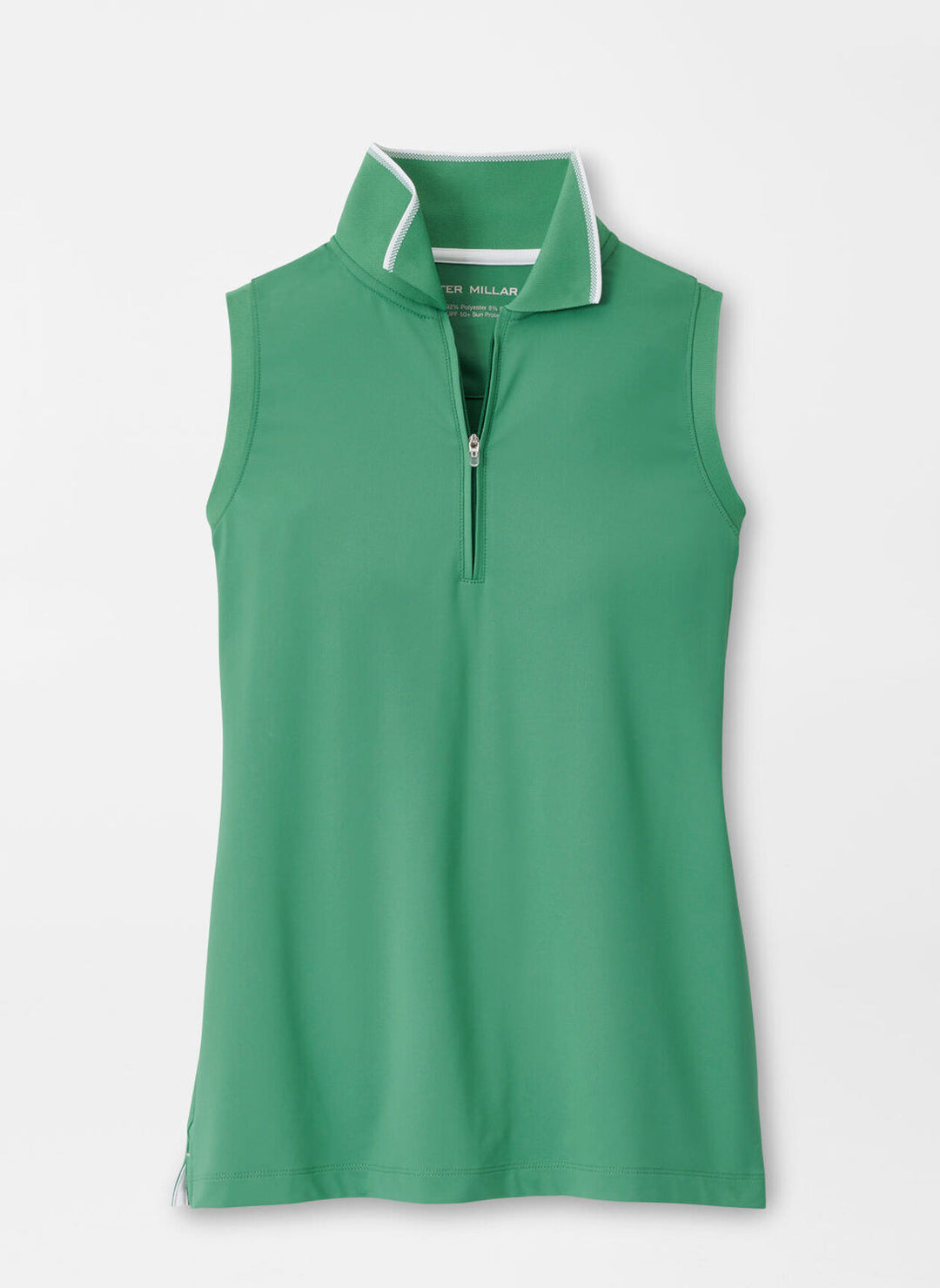 Peter Millar Womens Chrissie Sleeveless Polo - Field Green White