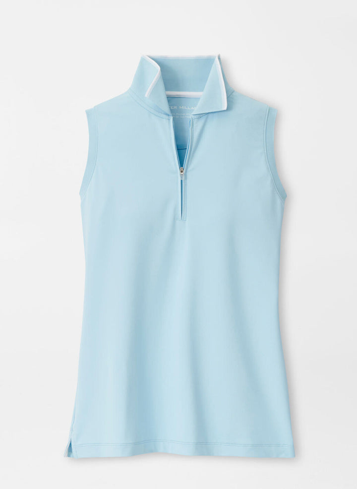 Peter Millar Womens Chrissie Sleeveless Polo - Skylight White