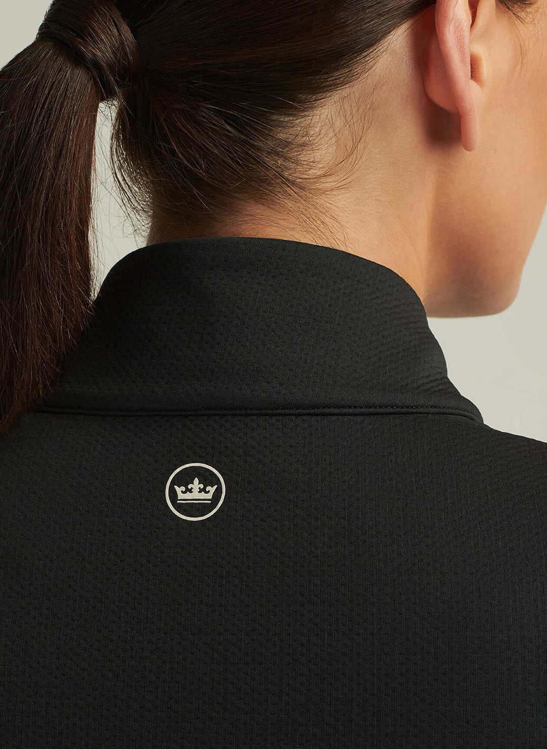 Peter Millar Womens Lumi-Knit Midweight Full-Zip - Black