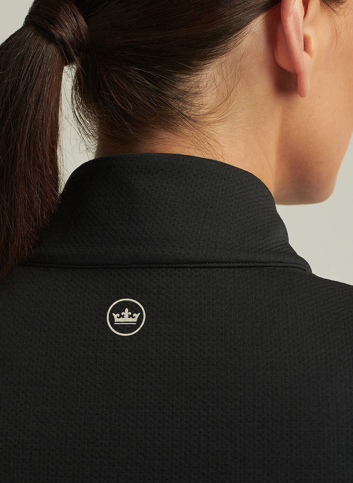 Peter Millar Womens Lumi-Knit Midweight Full-Zip - Black