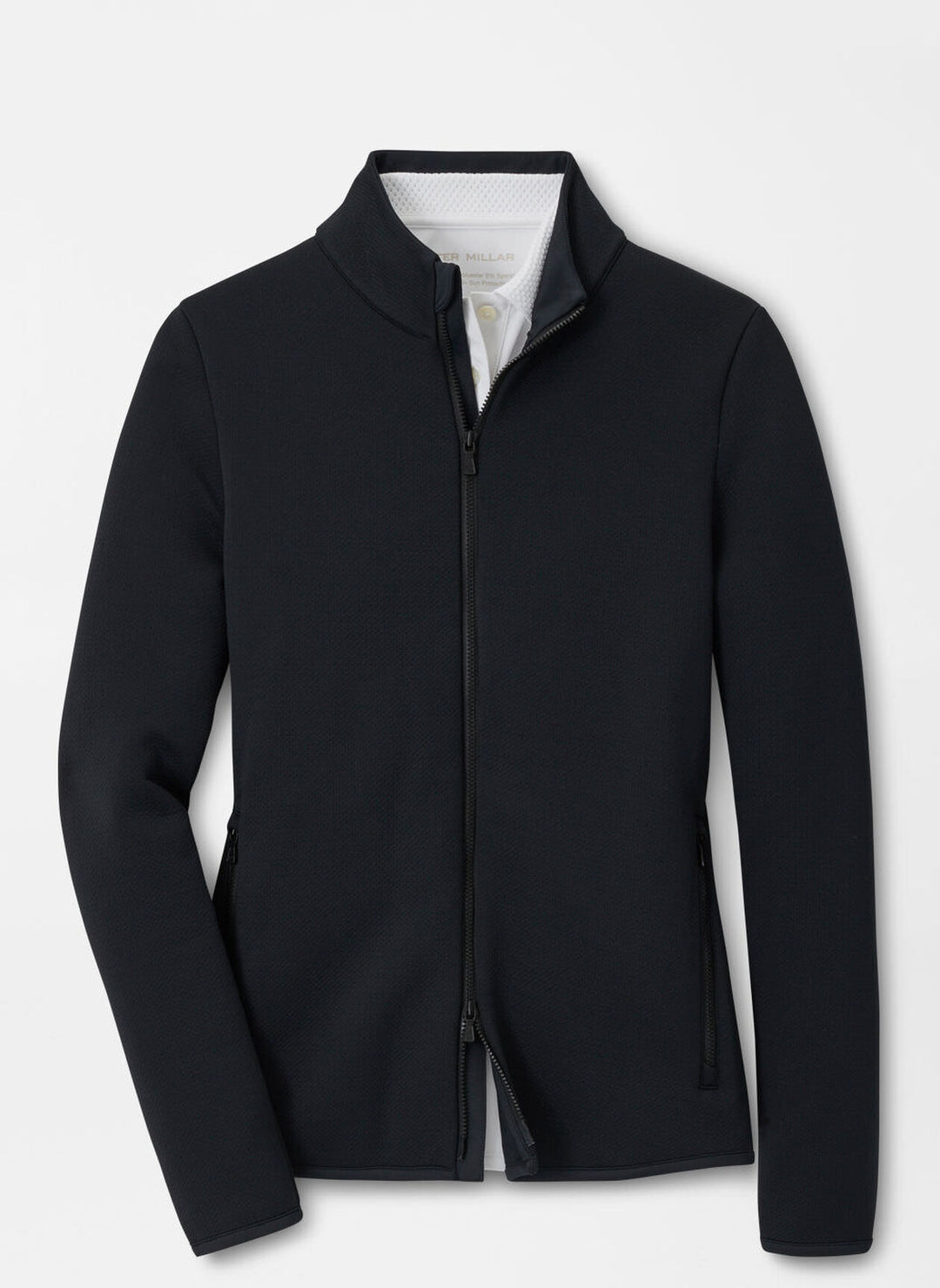 Peter Millar Womens Lumi-Knit Midweight Full-Zip - Black
