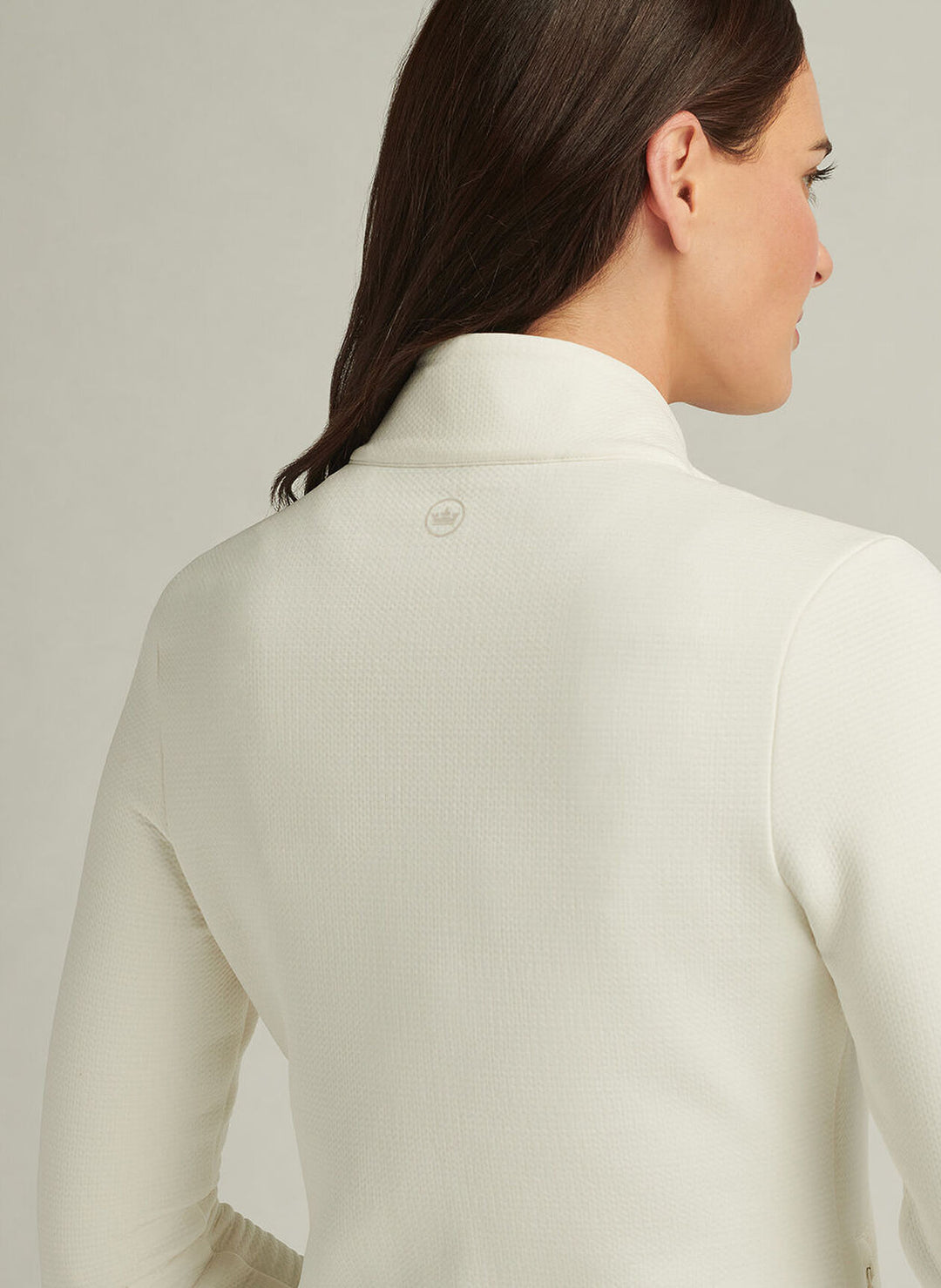 Peter Millar Womens Lumi-Knit Midweight Full-Zip - Ivory