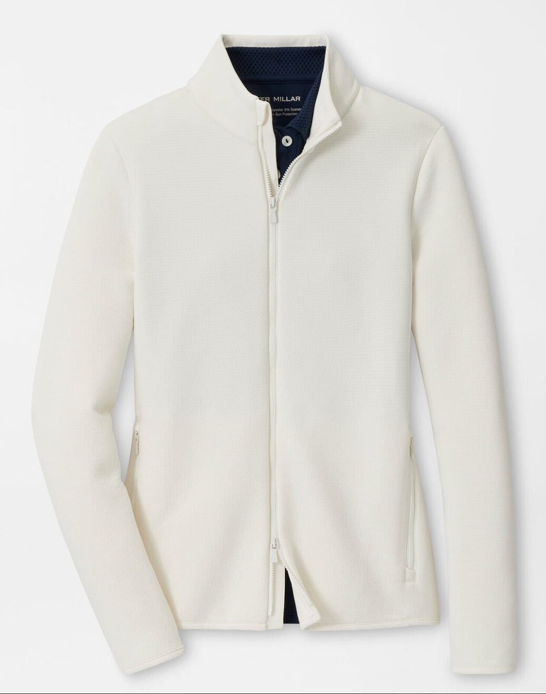 Peter Millar Womens Lumi-Knit Midweight Full-Zip - Ivory