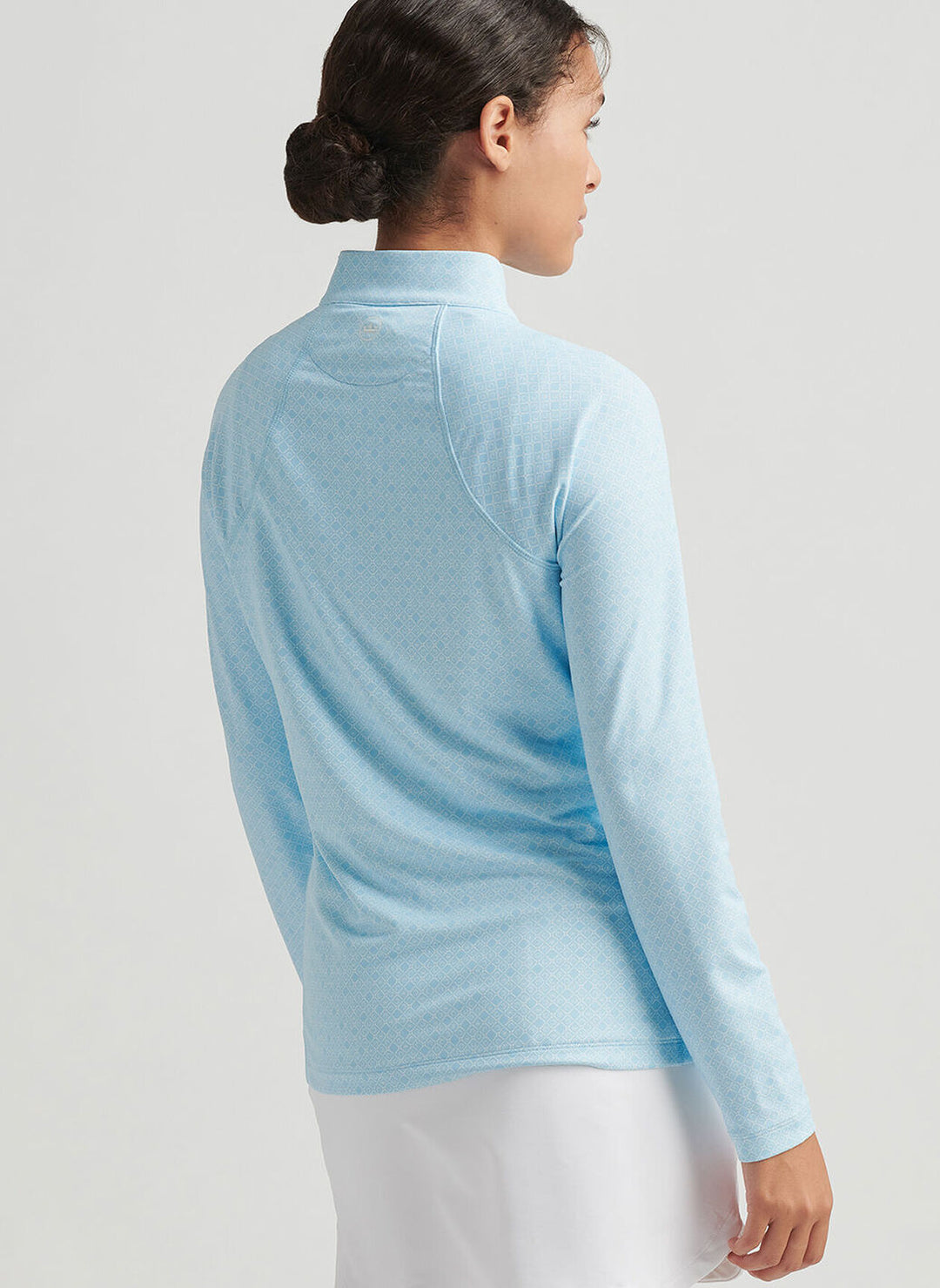 Peter Millar Womens Tee Box Raglan Sleeve Perth Layer - Skylight