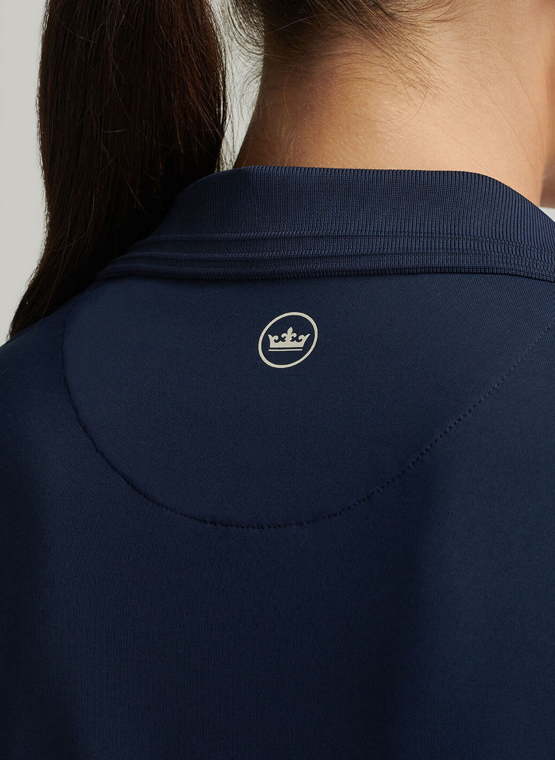 Peter Millar Womens Betty Short-Sleeve Drop V Polo - Navy