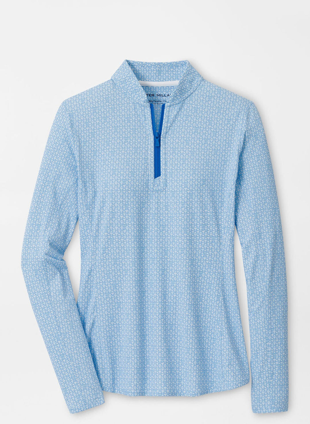 Peter Millar Womens Mar-Tee-Ni Break Lightweight Zip Sun Shirt - Sapphire
