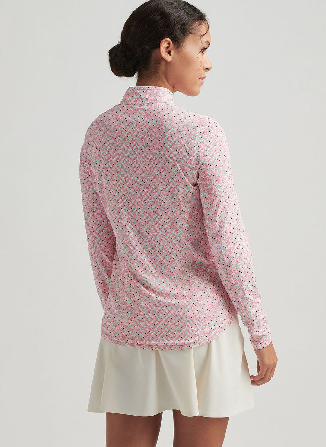 Peter Millar Womens Just A Splash Lightweight Zip Sun Shirt - Multi