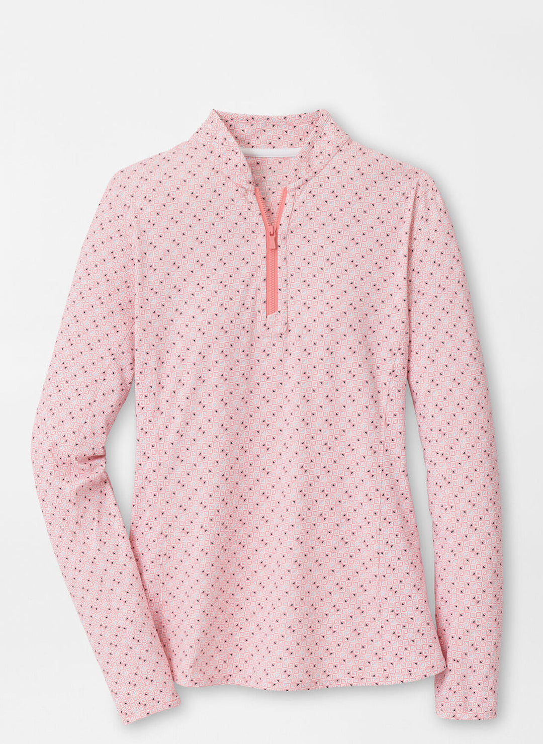 Peter Millar Womens Just A Splash Lightweight Zip Sun Shirt - Multi