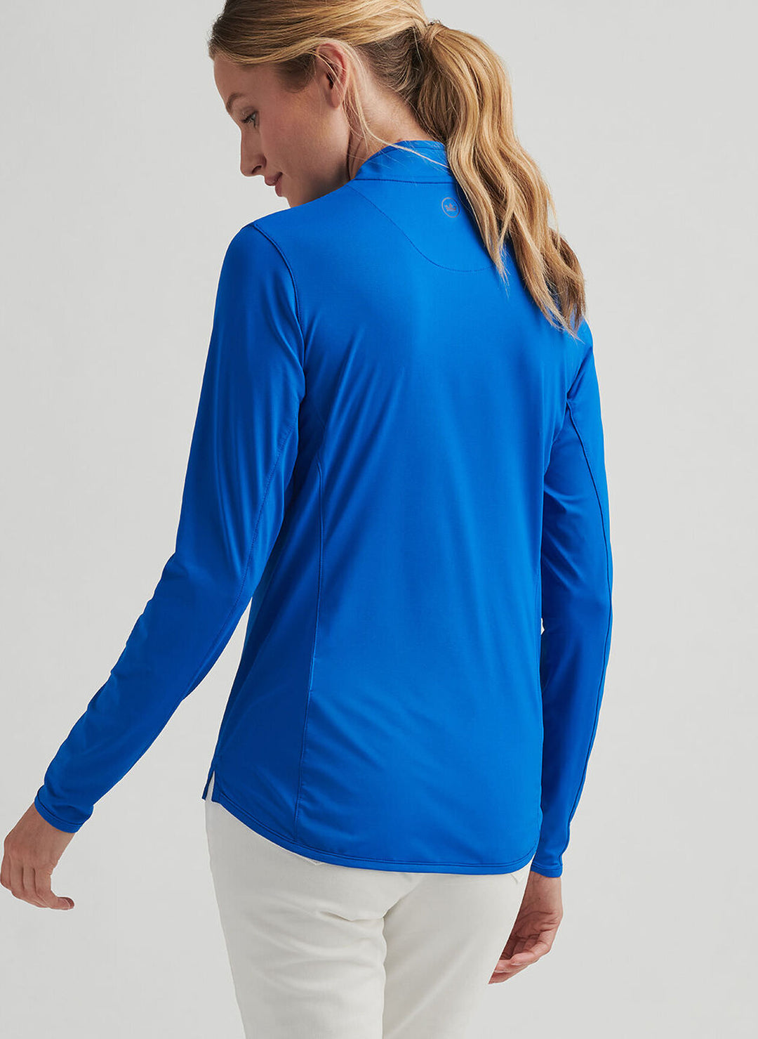 Peter Millar Womens Lightweight Zip Sun Shirt - Sapphire