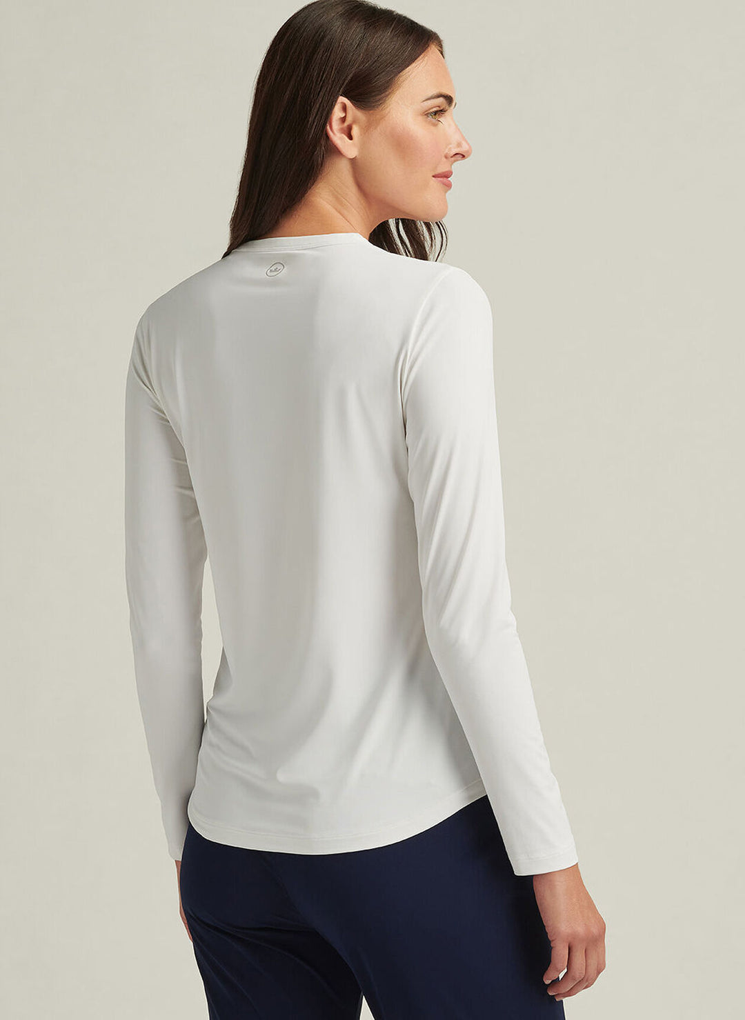Peter Millar Womens Lightweight Long-Sleeve Sun Tee - White