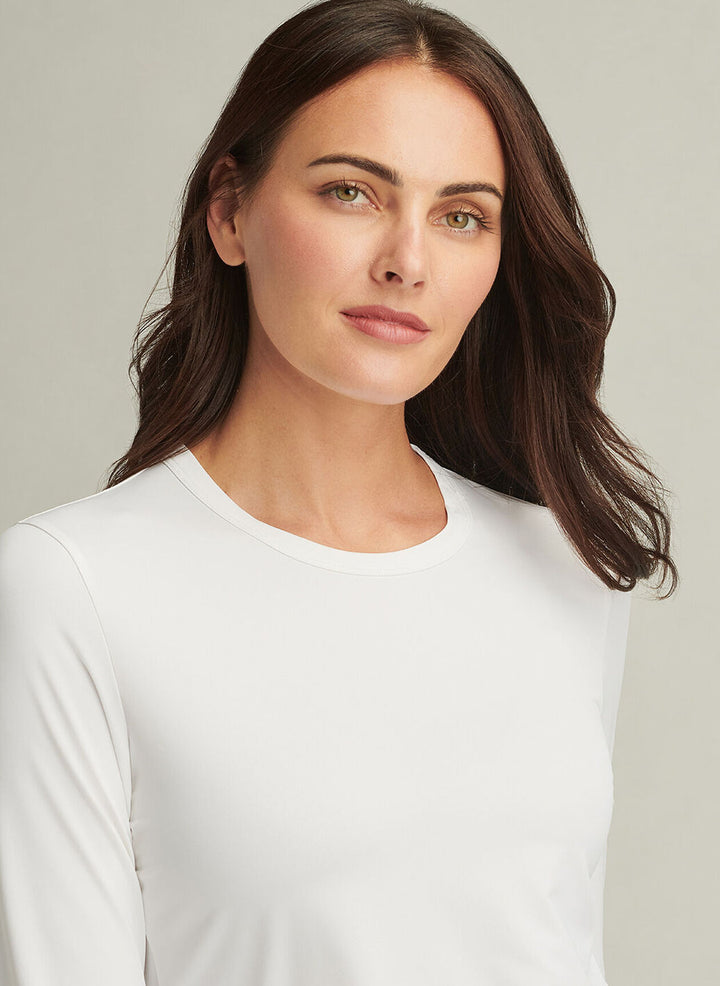 Peter Millar Womens Lightweight Long-Sleeve Sun Tee - White