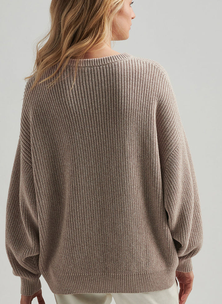 Peter Millar Womens Oversized Crewneck Sweater - Biscotti