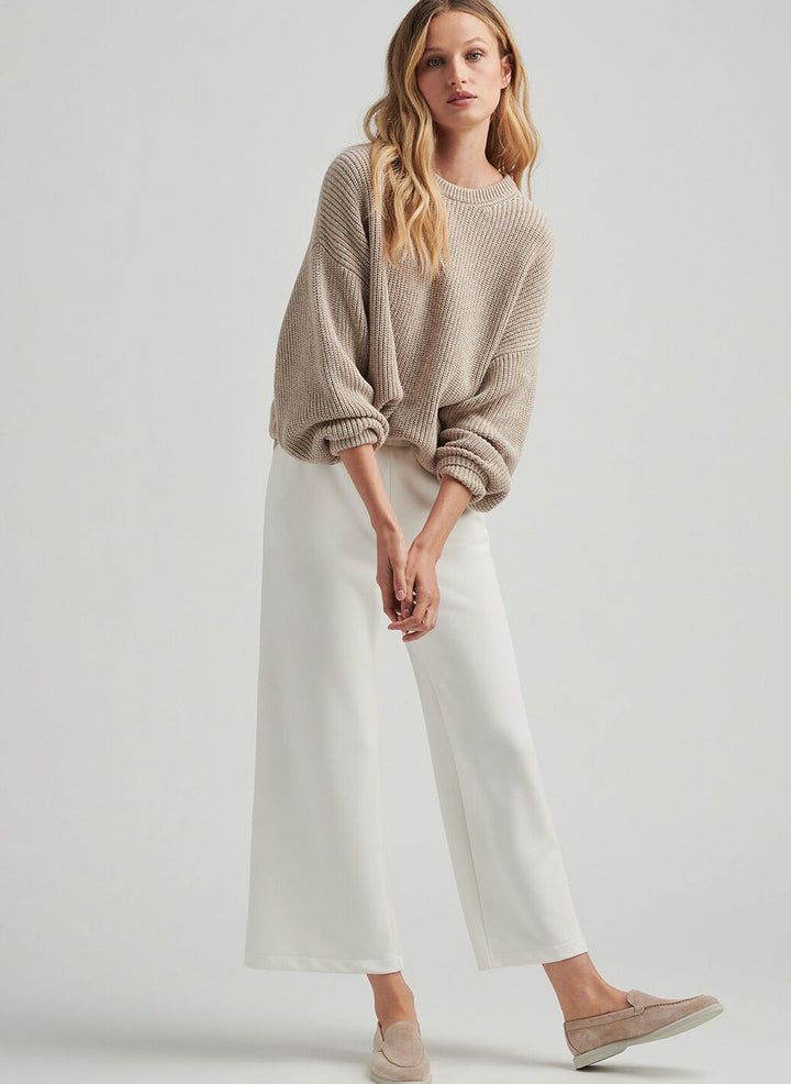 Peter Millar Womens Oversized Crewneck Sweater - Biscotti