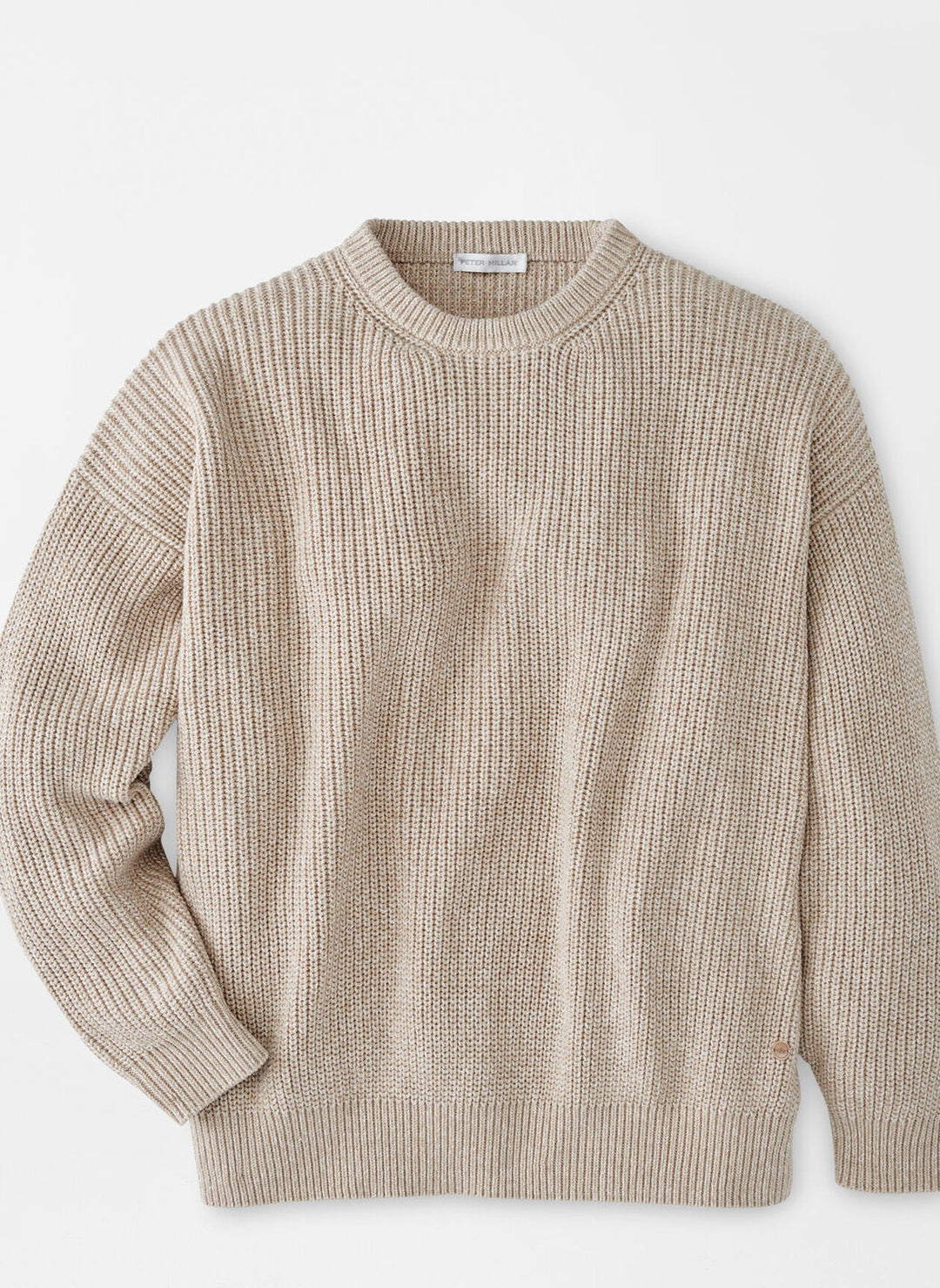 Peter Millar Womens Oversized Crewneck Sweater - Biscotti