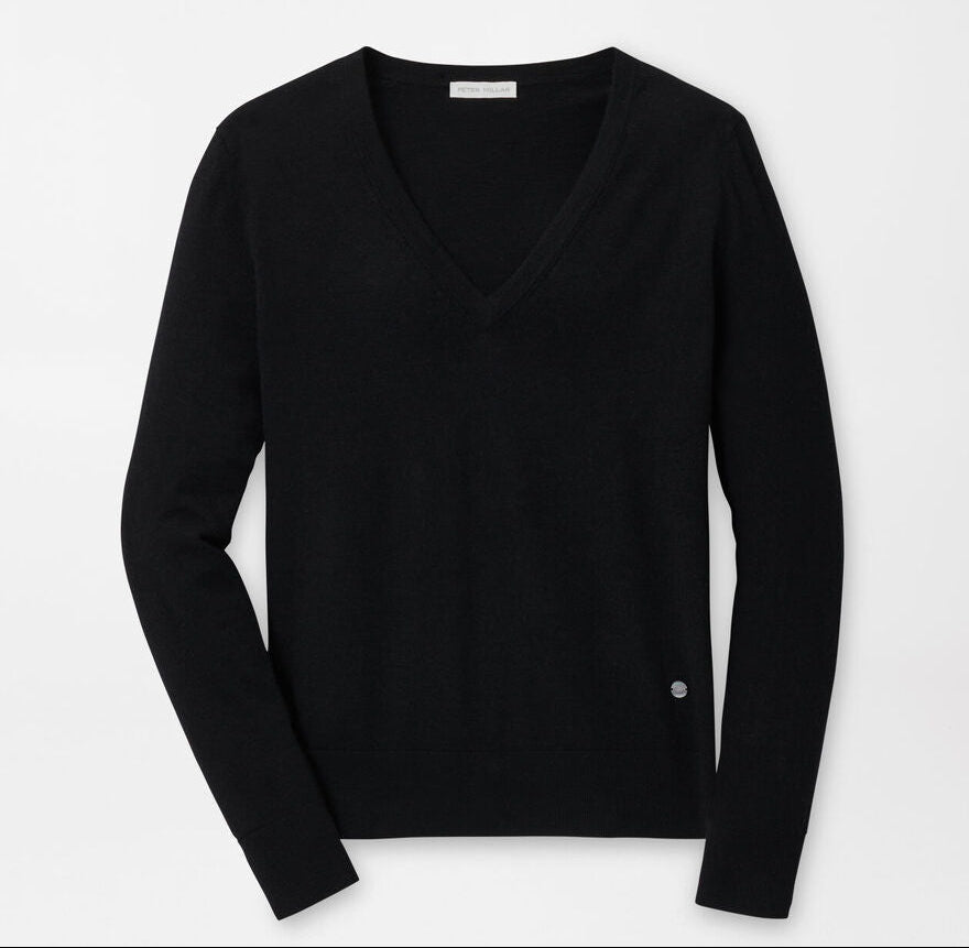 Peter Millar Women's Excursionist Flex V-Neck - BLACK