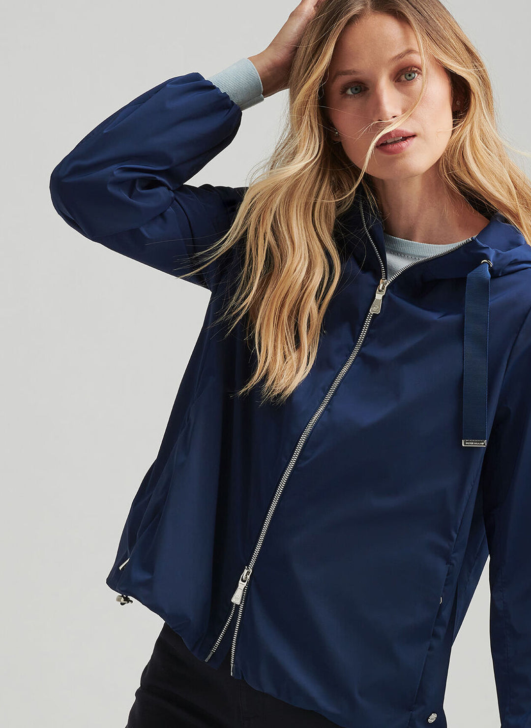 Peter Millar Womens Robinson Jacket With Hood - Navy
