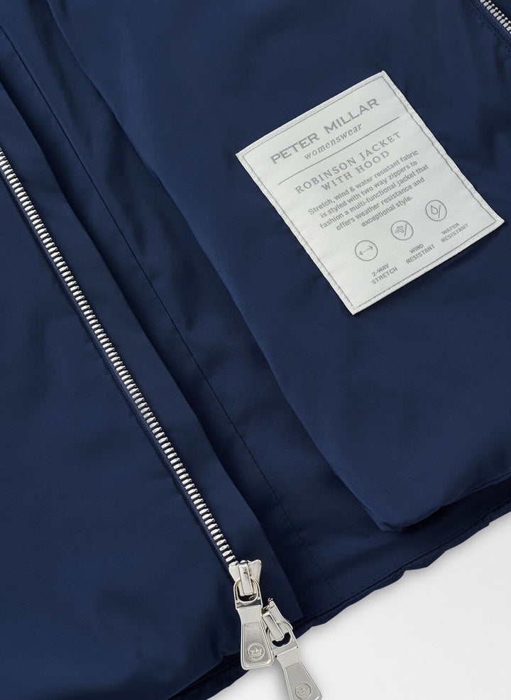 Peter Millar Womens Robinson Jacket With Hood - Navy