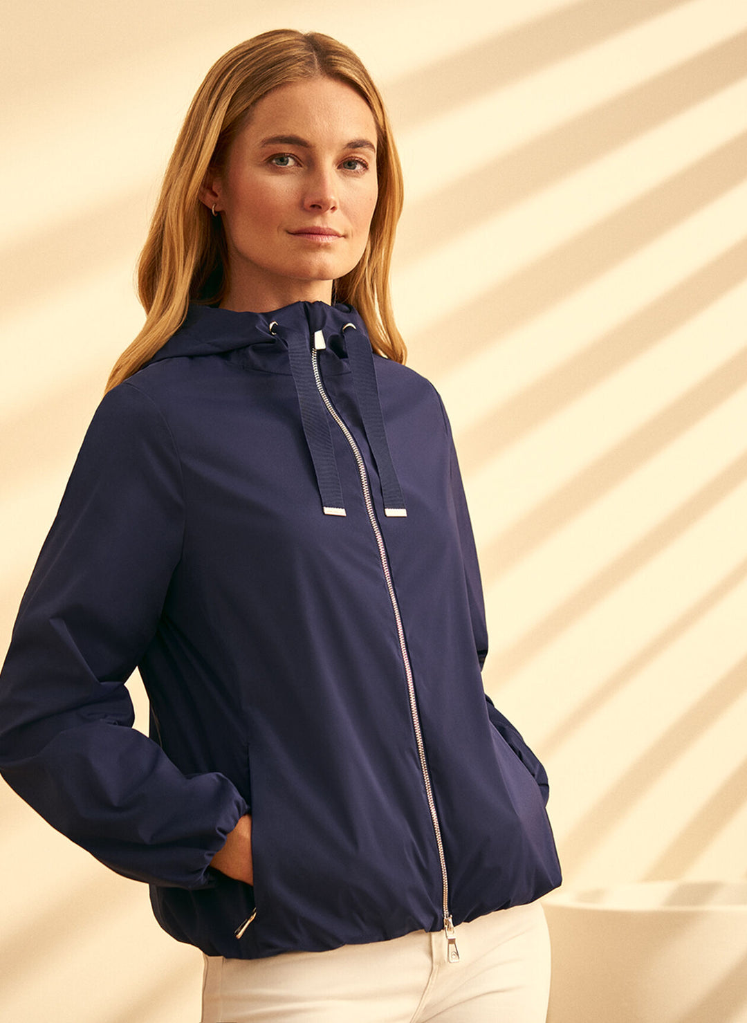 Peter Millar Womens Robinson Jacket With Hood - Navy