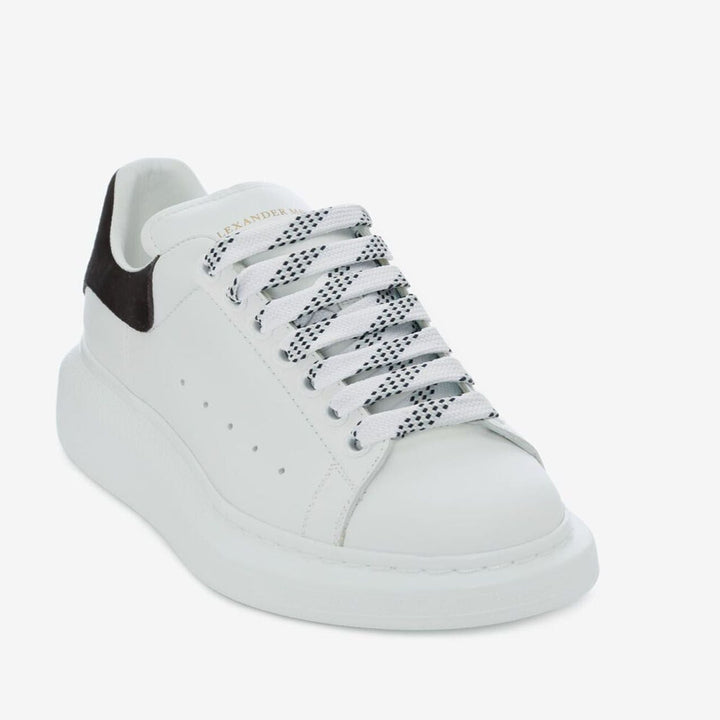 Alexander McQueen Womens Oversized Sneaker - WHITE/BLACK