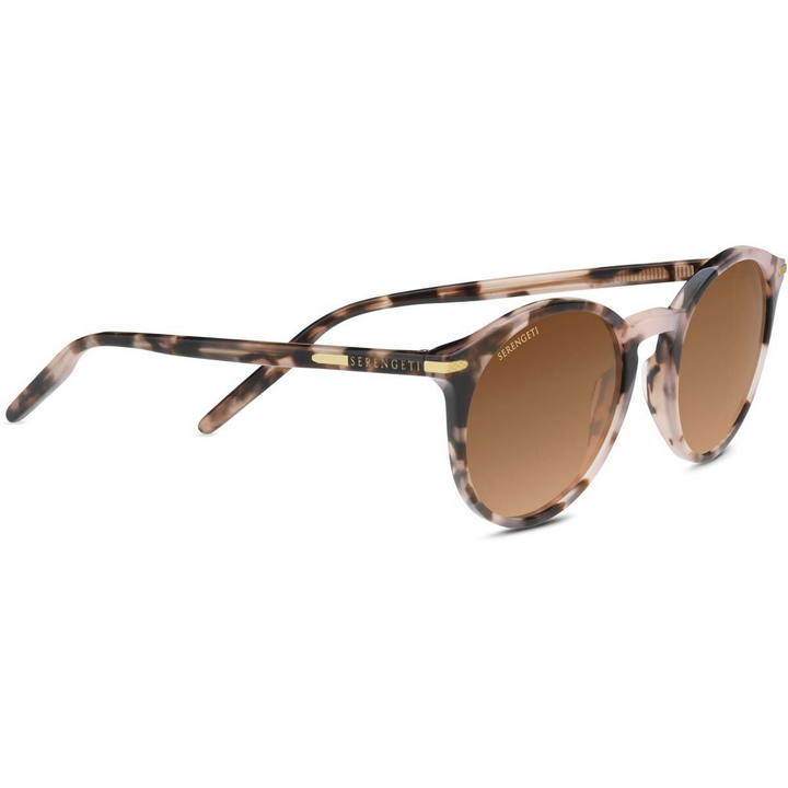Serengeti LEONORA Polarized Driver Sunglasses - SHINY PINK TORTOISE