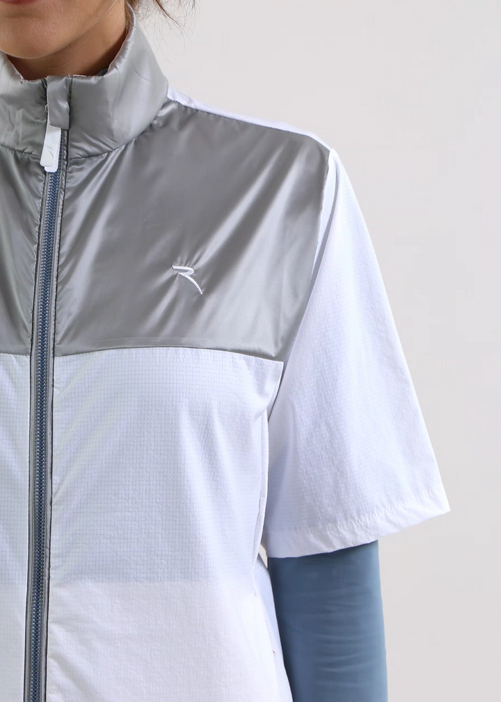 Chervo Women's MIRIADE Short-Sleeve Wind Jacket - WHITE