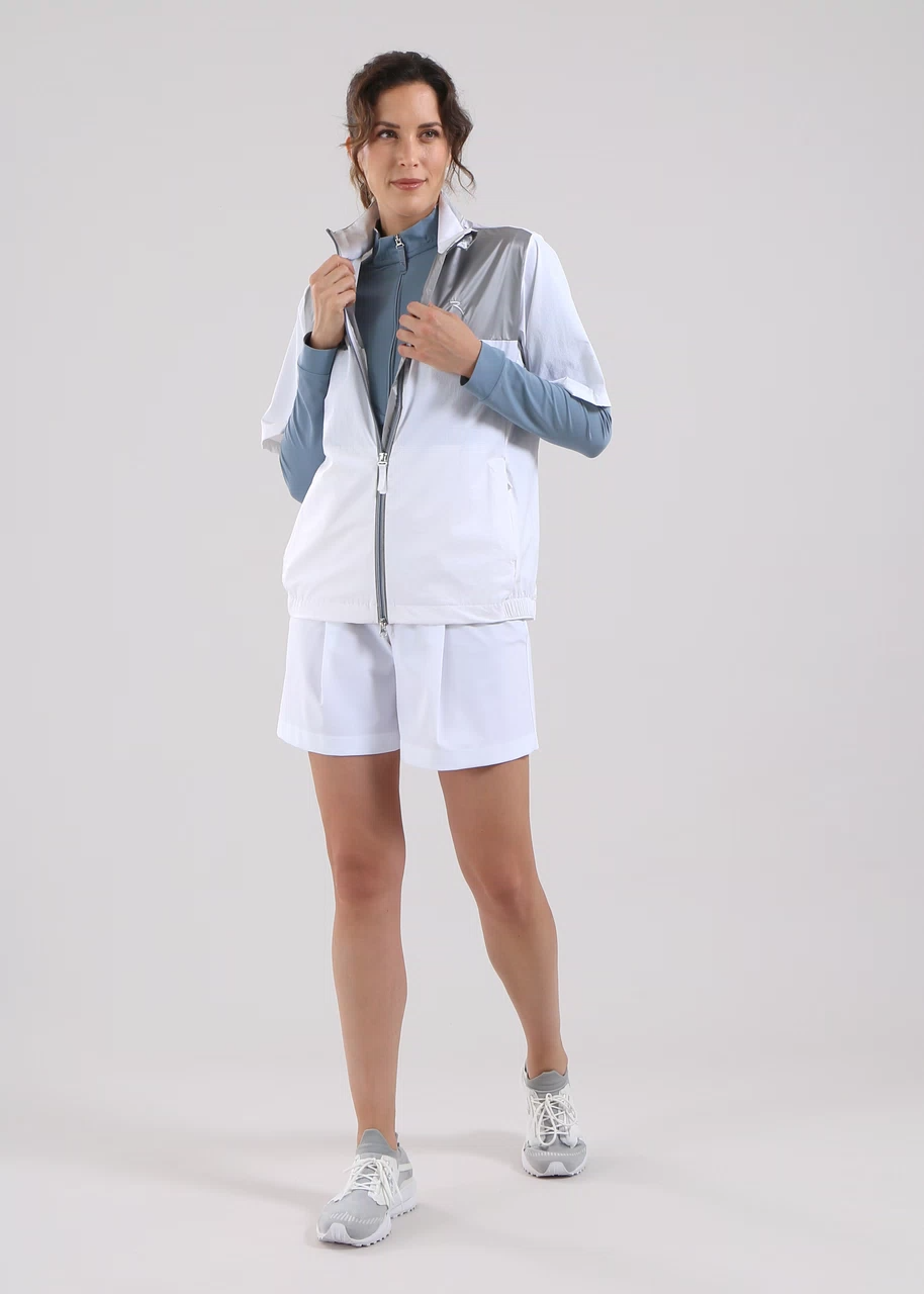 Chervo Women's MIRIADE Short-Sleeve Wind Jacket - WHITE