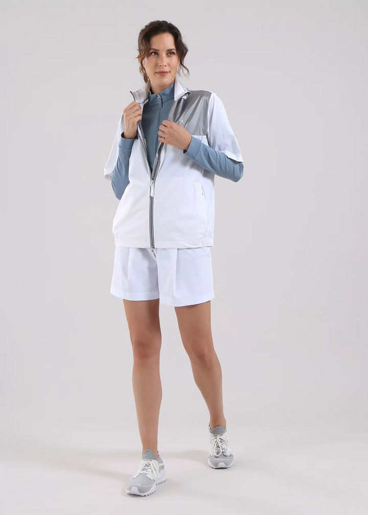 Chervo Women's MIRIADE Short-Sleeve Wind Jacket - WHITE