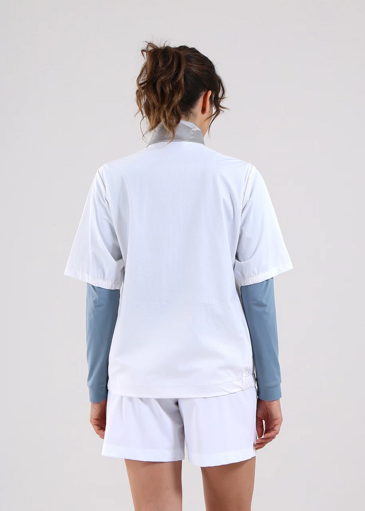 Chervo Women's MIRIADE Short-Sleeve Wind Jacket - WHITE