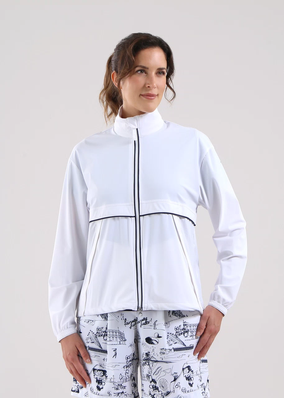 Chervo Women's MANO Jersey Wind Jacket - WHITE