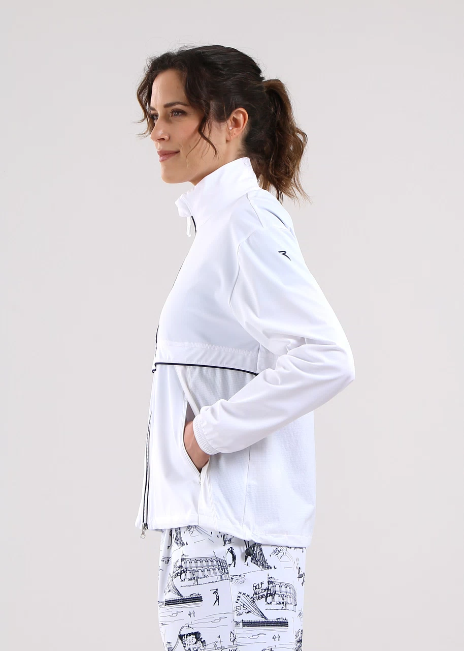 Chervo Women's MANO Jersey Wind Jacket - WHITE