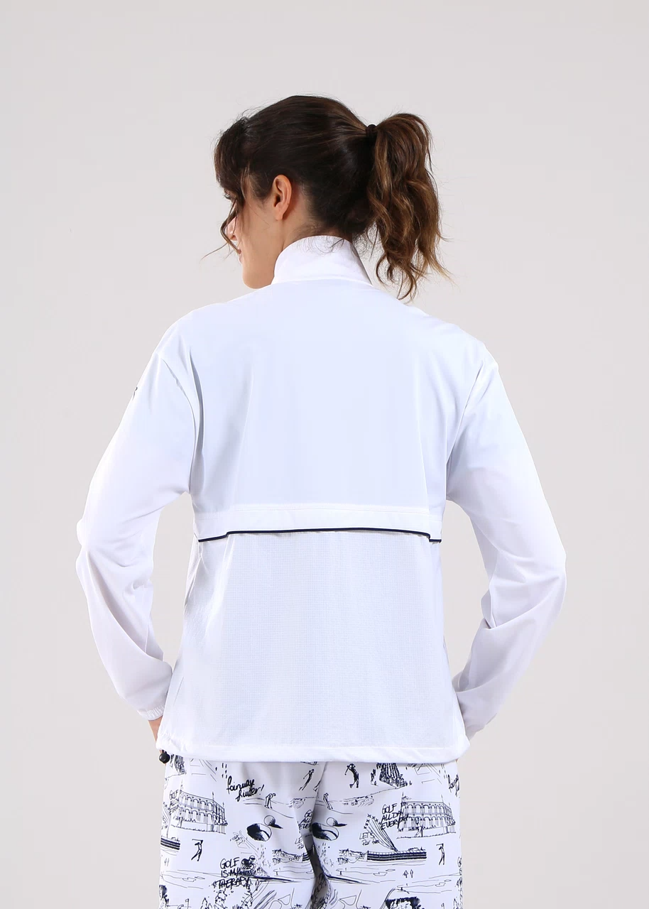 Chervo Women's MANO Jersey Wind Jacket - WHITE