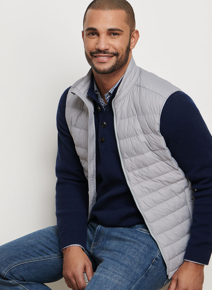 Peter Millar Mens Classic Fit All course Vest - GALE GREY