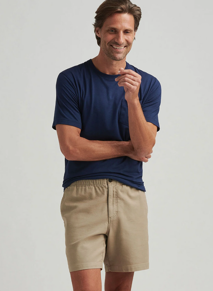 Peter Millar Men's Crown Comfort Short-Sleeve Pocket Tee - NAVY