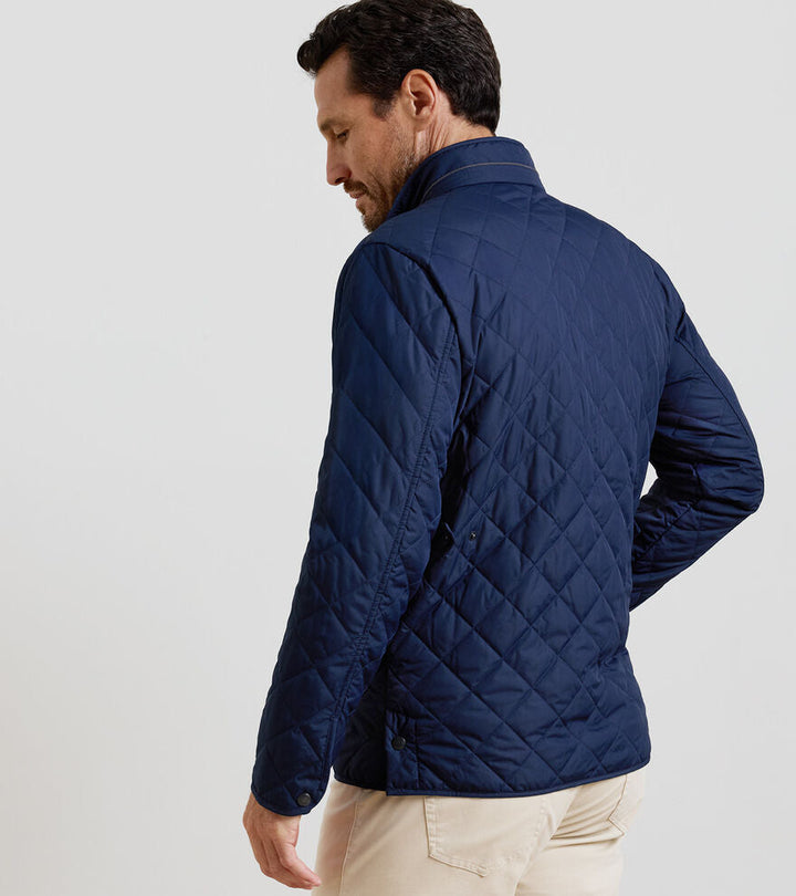 Peter Millar Men's CLASSIC FIT Suffolk Quilted Travel Coat - NAVY