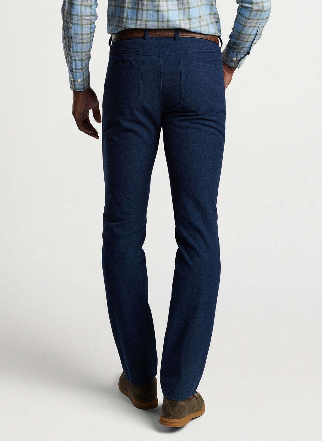 Peter Millar Men's Classic Fit Mountanside Flannel Five Pocket Pant - ATLANTIC BLUE