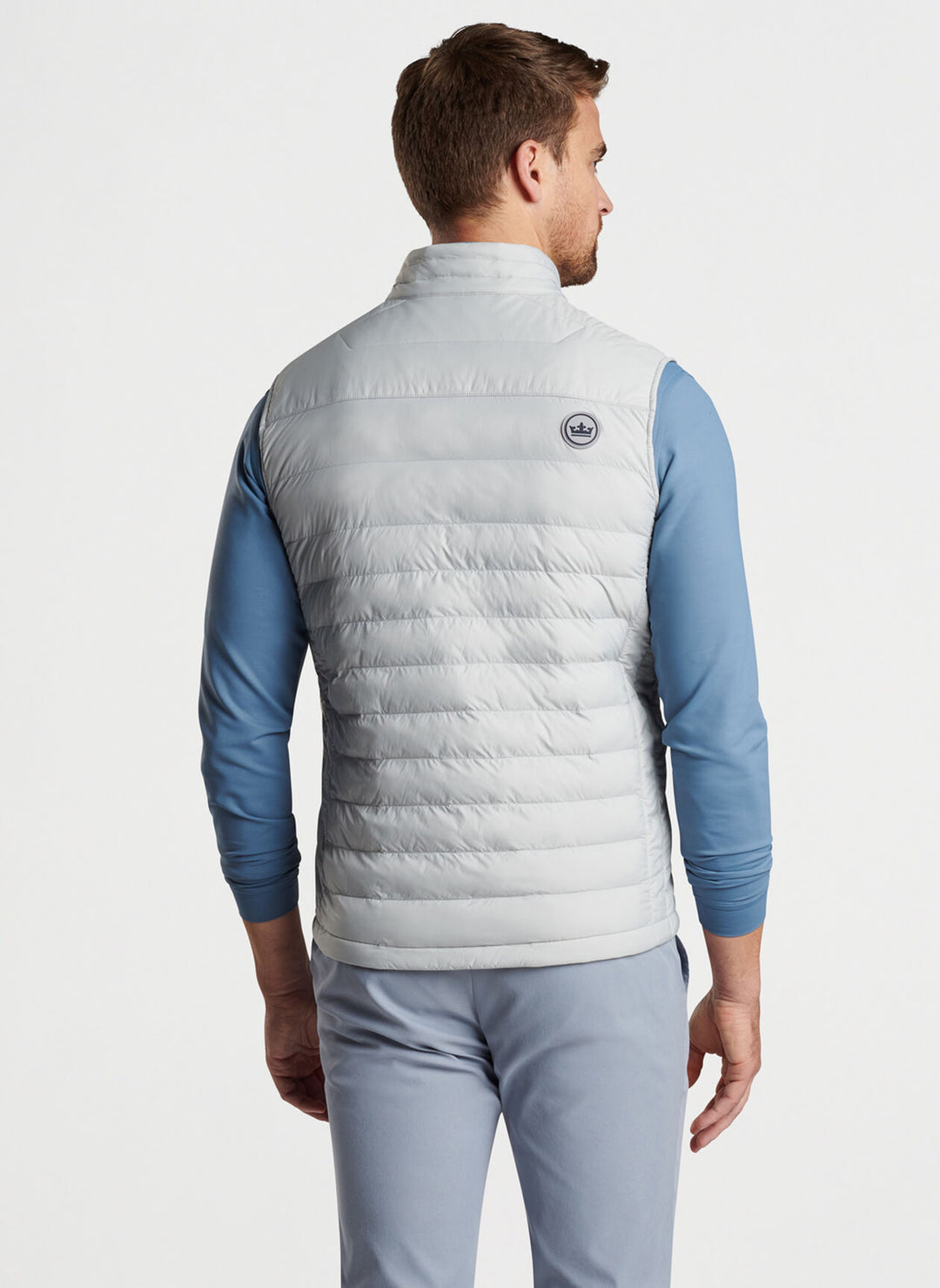 Peter Millar Men's Classic Fit All Course Vest - BRITISH GREY