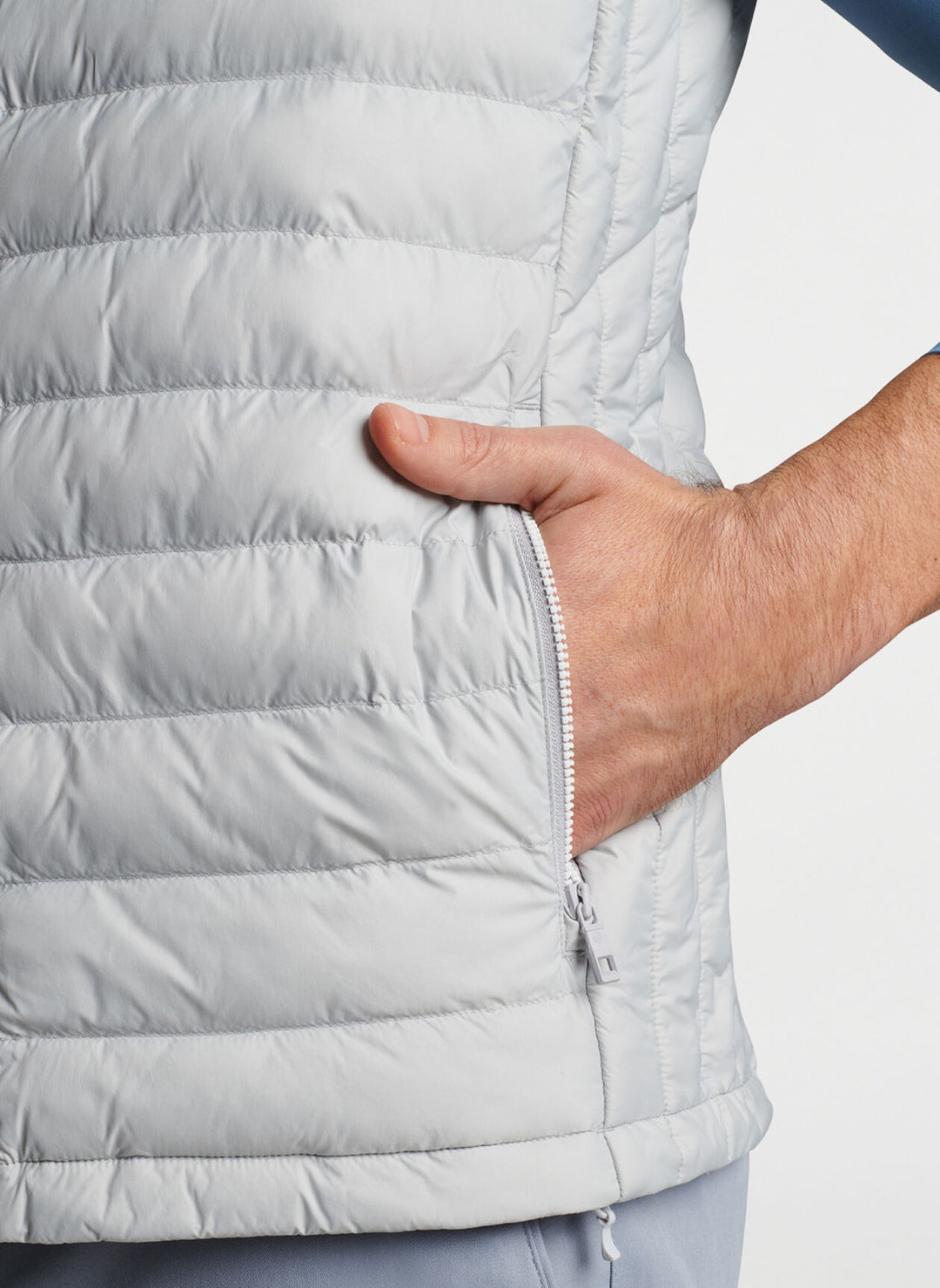 Peter Millar Men's Classic Fit All Course Vest - BRITISH GREY